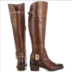 Vince Camuto  Wide Calf Cognac Boots